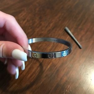 White Gold (Silver) Love Bracelet